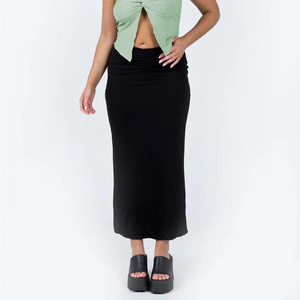Princess Polly Women’s Elidy Maxi Skirt Black Size 6